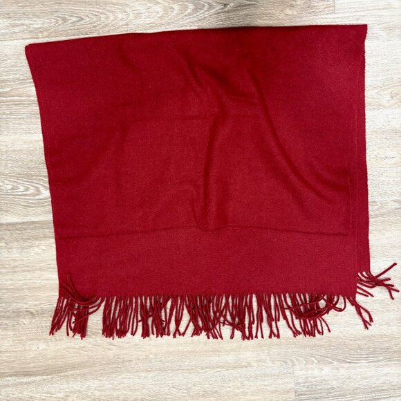 PASHMINA Burgundy Solid Color Cover 17"x72" Scarves Wrap - Picture 2 of 5